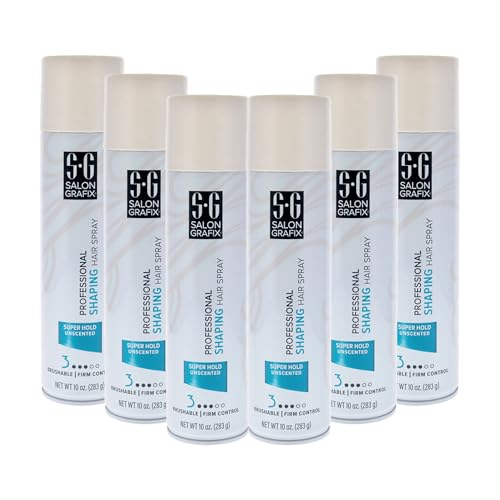 Salon Grafix Shaping Hair Spray - Brushable and Freshly Scented Hairspray for Women and Men - Professional Quality Result - Extra Super Hold - 2 pc