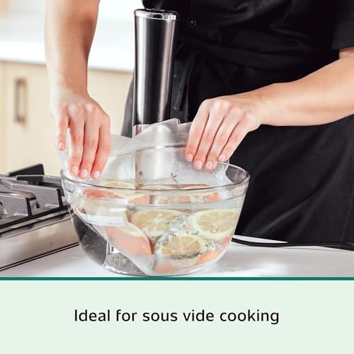 FoodSaver Vacuum Sealer Machine, Automatic Bag Detection, Sous Vide Friendly, with sealer bags, roll, handheld vacuum sealer, black