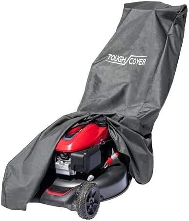 Lawn Mower Cover - 94 x 19.5 x 13.5 in, Black, 600D Oxford - Waterproof Heavy-Duty Push Mower Cover - Universal Fit for Zero Turn & Riding Tractors - Tear-Resistant Outdoor Shield