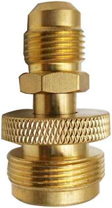 MENSI Portable Camping Grill Stove Parts 1lb Propane Tank Cansiter Regulator Adapter Connection Convert to 3/8" Male Flare