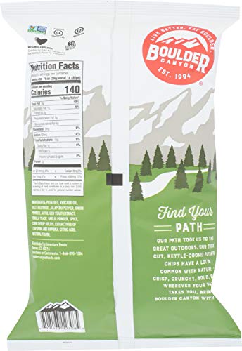 Boulder Canyon, Chips Avocado Oil Jalapeno, 5.25 Ounce