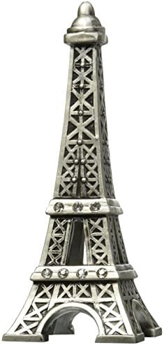 Fashioncraft Paris With Love Collection, Eiffel Tower Centerpiece/Cake Topper, One Size, Gray