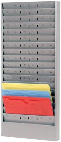 CHAMP Repair Order Rack, 18-Pocket Wall Mount Organizer, Gray