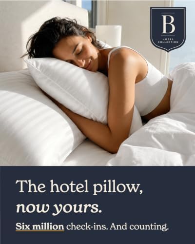 Beckham Hotel Collection Bed Pillows King Size Set of 2 | Down Alternative Pillow for Back, Stomach or Side Sleepers