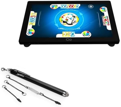 BoxWave Stylus Pen Compatible With Arcade1Up Infinity Game Board (18 in) - EverTouch Capacitive Stylus, Fiber Tip Capacitive Stylus Pen - Jet Black
