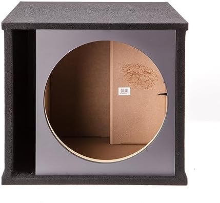 American Sound Connection Car Audio Single 15" Slot Vented Paintable Baffle Stereo Sub Box Enclosure