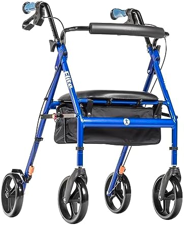 Drive Medical Hugo Elite Rollator Walker with Seat and Basket