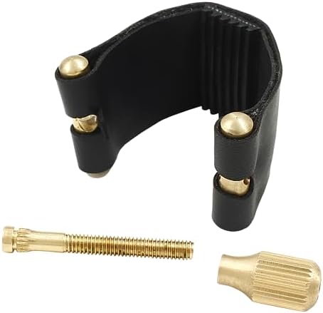 Bonsicoky Alto Sax Mouthpiece Ligature, Black | Fastener Accessory Part, For Saxophone