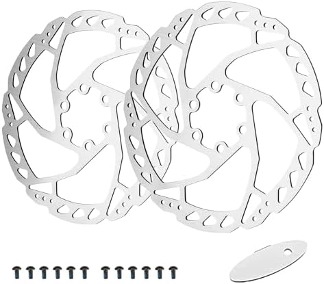 Bike Disc Brake Rotor Kit, 180mm Disc Brakes Rotors with 12 Bolts l.It fit in Many Brands of Disc Brake Caliper and Match for MTB, Road Bike, E-Bike
