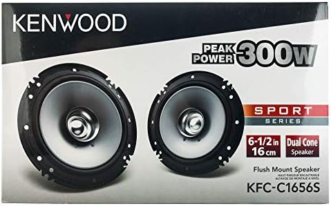 Kenwood KFC-C1656S Sport Series 6-1/2" Dual Cone Speaker Pair