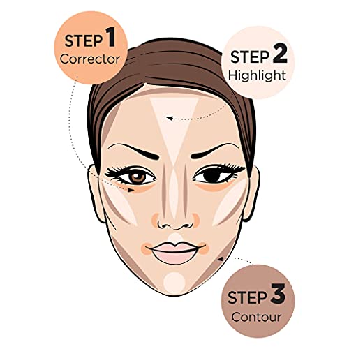 Ruby Kisses 3D Face Creator Cream Foundation & Concealer, 12 Hours Long Lasting, Medium to Full Coverage, Non-Greasy
