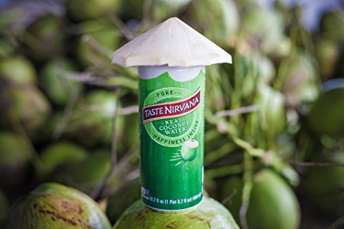 Taste Nirvana Real Premium 16.2 Ounce Cans, Coconut Water, 194.4 Fl Oz, (Pack of 12)