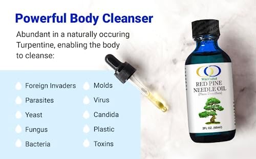 Optimally Organic Red Pine Needle Oil 2oz - Spike-Off- Daily Drops for Extreme Immune Support - BioActive Cell & DNA Support - 1290 Drops - 3 to 7