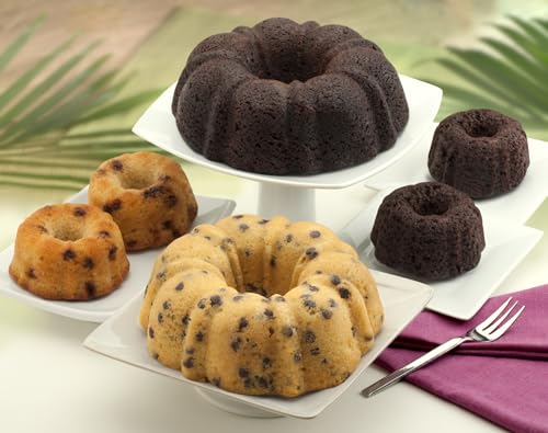 Dockside Market Banana Nut Bundt Cake - Tropical Fruit Cake Dotted with Crunchy Chopped Pecans. Perfect Gourmet Gift for Gift Baskets, Birthdays, Parties - 24 oz