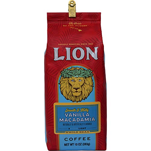 Lion Coffee 24K Gold Roast 100% Kona Whole Bean Coffee, Medium-Light Roast, A Taste of Aloha - 7 Ounce Bag
