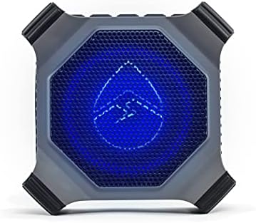 ECOXGEAR EcoEdge Plus GDI-EXEGPL410 Rugged Waterproof Floating Portable Bluetooth Wireless 20 Watt Smart Speaker with Bottle Opener and LED Party
