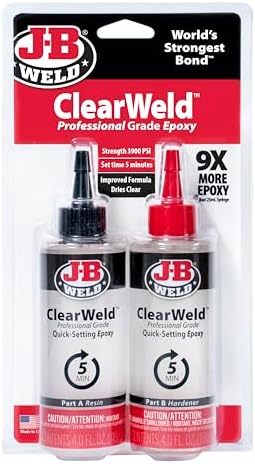 J-B Weld Pro Size ClearWeld 5 Minute Set Epoxy