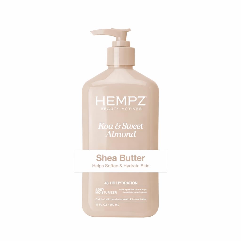 Hempz Sweet Jasmine & Rose Herbal Body Moisturizer for Women, 17 Fl. oz. - Moisturizing Lotion with 100% Pure Hemp Seed Oil, Collagen