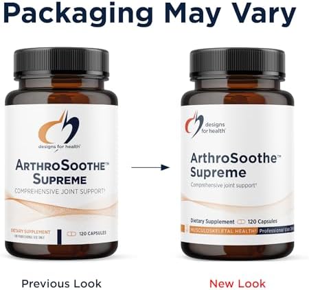 Designs for Health ArthroSoothe Supreme - Joint Support Supplement for Adults with Glucosamine Sulfate, Quercetin, Green Lipped Mussel, MSM