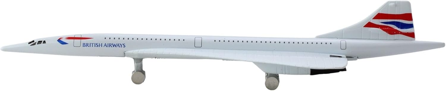 Daron British Airways Concorde Single Plane Toy , White Small