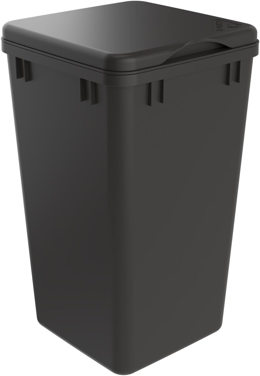Rev-A-Shelf 35 Qt Under Sink Garbage Can Lid for Base Kitchen and Bathroom Cabinet, Replacement Plastic Trash Bin Lid Only, White, RV-35-LID-1
