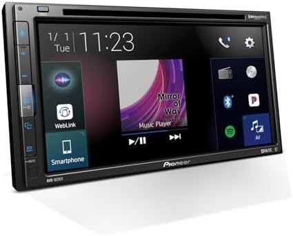 Pioneer AVH-521EX 6.8" Resistive Touchscreen Double Din Car Stereo | DVD Multimedia Receiver, Bluetooth, Backup Camera, SiriusXM, USB, FLAC Playback