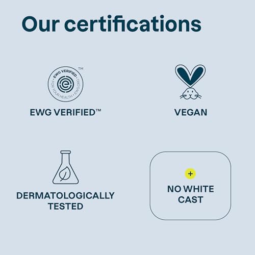 ATTITUDE Mineral Sunscreen for Sensitive Skin, EWG Verified, Broad Spectrum UVA/UVB, Dermatologically Tested, Plant and Mineral-Based Formula, Vegan