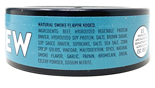 Werner Beef Jerky Chew Cans Pack of 6 – Shredded Beef Jerky – Made in the USA