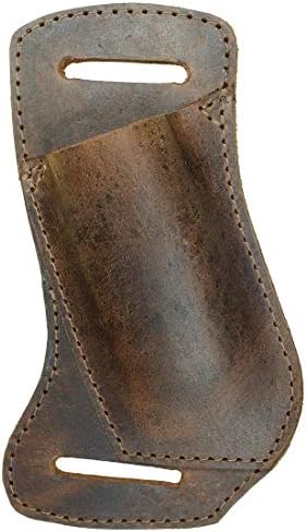 Hide & Drink, Horizontal Holster Compatible with Swiss Champ Victorinox Army Knife, Tool Case for Belt, Full Grain Leather, Handmade, Bourbon Brown