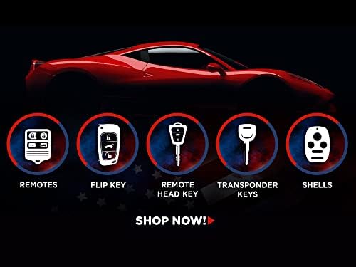 2X USARemote Keyless Entry Remote Car Key Fob 4-Button Replacement Shell Case for Viper Alarm Security System (7146V, 4105V, 5305V, 3305V, 5105V, 3102V, 3305V, 3105V)