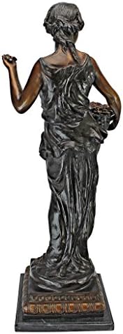 Design Toscano Neolithic Style Gaia Earth Mother Woman Indoor/Outdoor Garden Statue, 40 inches tall, Cast Stone Resin, Rough Stone Finish