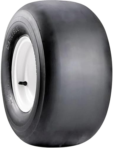 Carlisle Smooth Lawn & Garden Tire - 20X10-10 | Lawn Mower & Garden Tractor All Season Traction 73A3 Rated 2 Ply Bias Construction Black Sidewall Tire