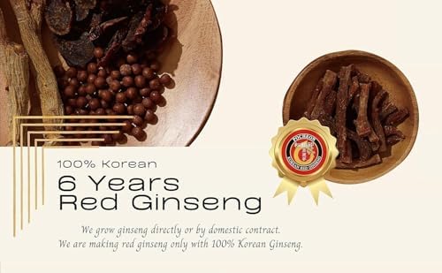 Pocheon 300g(10.6oz) 6Years Sliced Korean Panax Red Ginseng Roots with Honey, Saponin