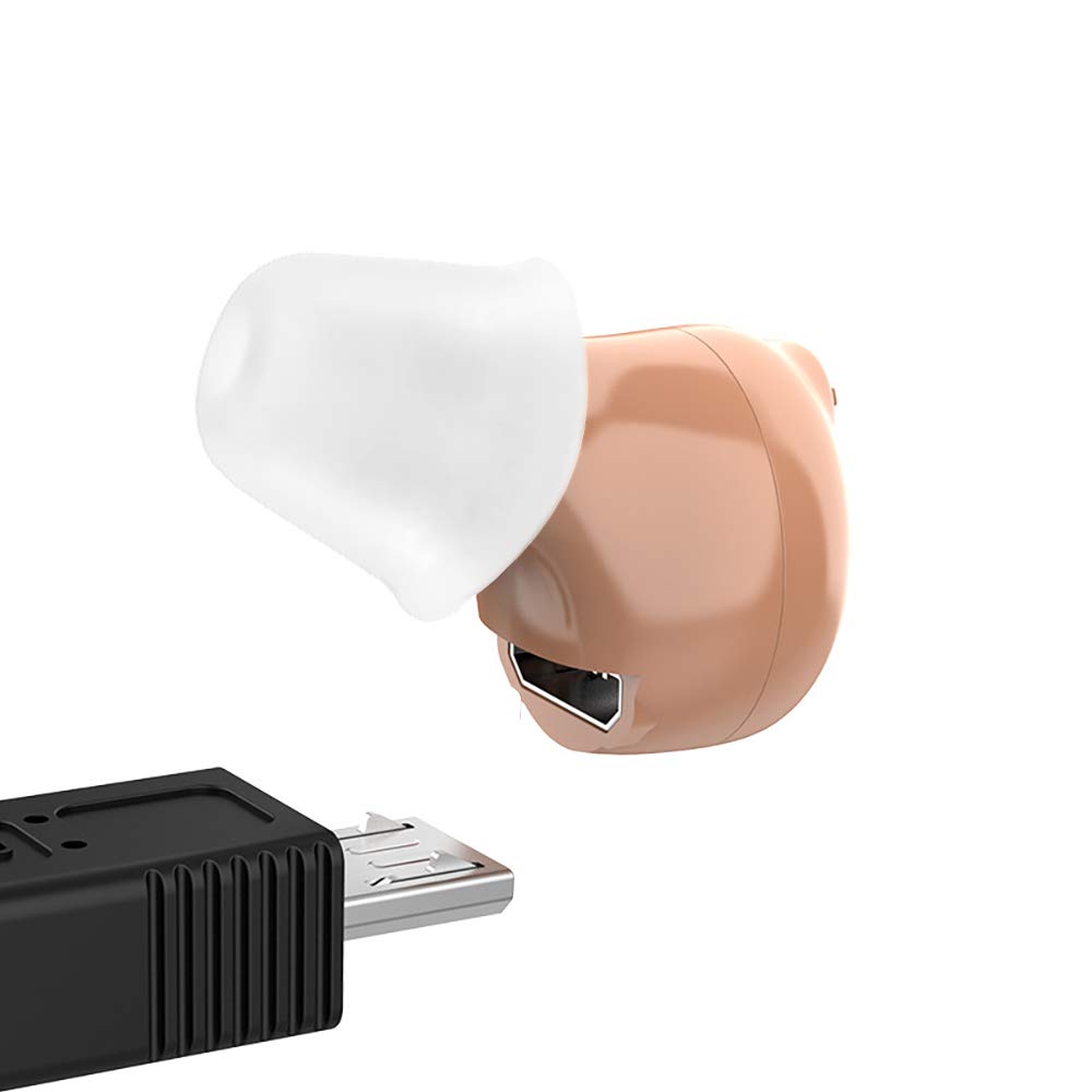 Mini Rechargeable Sound Amplifier, Hearing Amplifier with Digital Noise Reduction for Portable Carrying