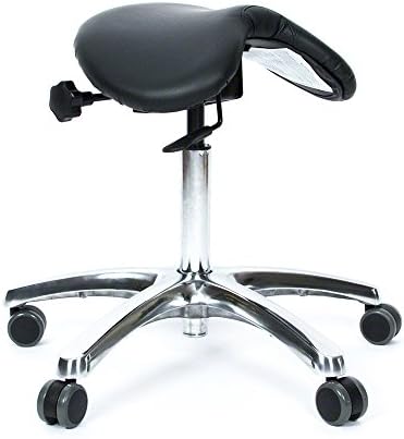 BetterPosture Saddle Chair –Multifunctional Ergonomic Back Posture Stool with Tilting Seat – Reduce Pressure on Lower Back and Improve Posture While Sitting