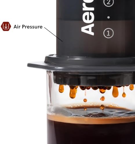 AeroPress Original Coffee Press, French Press, Pour-Over & Espresso Style | All-in-One Manual Coffee Maker, 2-Minute Brew, Less Bitterness