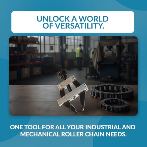 PGN Roller Chain Connecting Puller Tool - Fits #25-60 Chains Carbon Steel