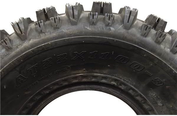 P357 ATV Rear Tire 22x11-9 GNCC Holeshot Sport RAZR Style 4-Ply Bias Construction with Non-Directional Tread Pattern For Durability, Grip