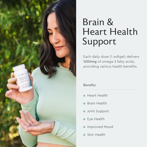 Alaya Naturals - Omega 3 Fish Oil, 1000 mcg, 60 Softgels, Non-GMO, No Fishy Aftertaste