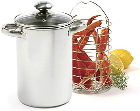 Norpro 573 Stainless Steel Vertical Cooker/Steamer, 3 Piece Set, 10in/25.5cm, as shown