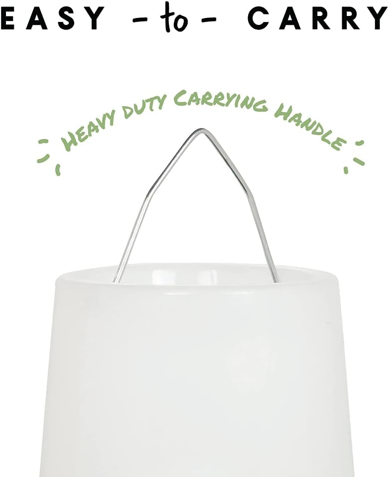 Harris Farms Hanging Poultry Feeder with Twist Lock Base, 10 lb Capacity | Feeds Up to 25 Birds, Hanging Design Helps Reduce Feed Waste