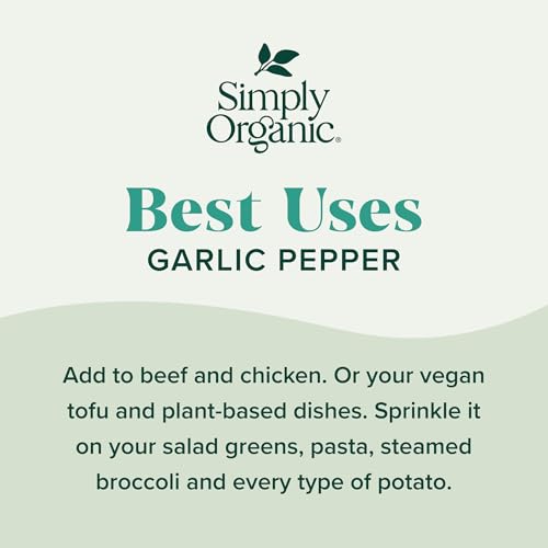 Simply Organic Spice Right Everyday Seasoning Blends, Garlic & Herb, 2 Ounce