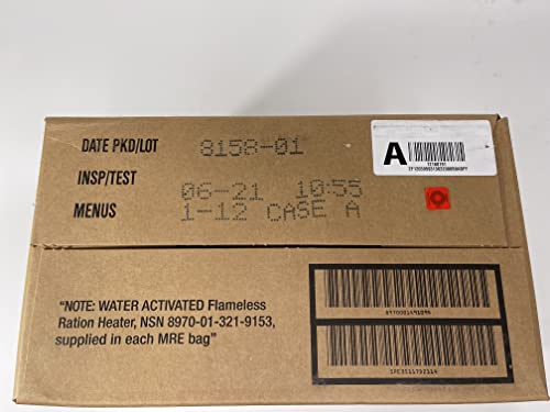 Ultimate US Military MRE Case, 08/2018+ Inspection, Case B | MRE Case Genuine Issue – US Military Surplus MRE Case B, Inspection Date 08/2018 or Newer