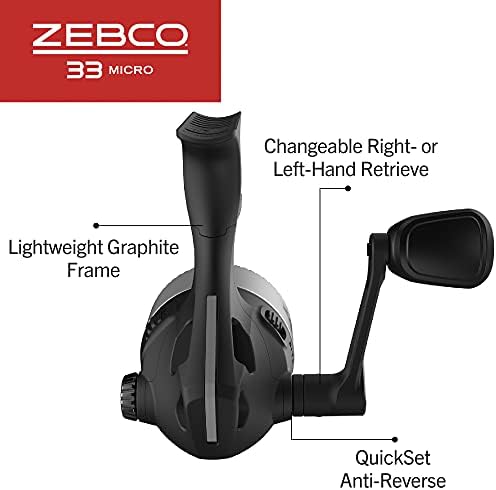 Zebco 33 Micro Spincast Reel and 2-Piece Fishing Rod Combo, 4.5-Foot Rod with Bonus Tackle Pack, QuickSet Anti-Reverse Fishing Reel with Bite Alert