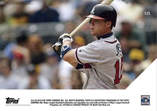 2018 Topps Now #525 Chipper Jones Hall of Fame Baseball Card | Only 701 made!