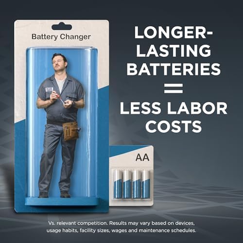 PROCELL AA Alkaline Batteries 1.5V, 144-Count Bulk Pack, Made in USA | Professional facility and medical device power, ANSI/IEC LR6, 3, 075 mAh