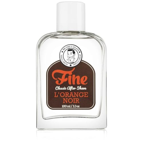 Fine Italian Citrus Classic Aftershave for Men, Made in USA, Four Simple Ingredients, Cooling MentholSplash, Inspired by a 1916 Mediterranean Classic, Bergamot Neroli Petitgrain Scent, 100ml