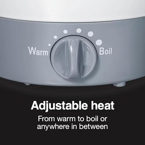 Proctor Silex 32oz Adjustable Temperature Hot Pot, Electric Kettle for Tea, Boiling Water, Cooking Ramen, Noodles and Soup, PFAS-Free Nonstick Coating