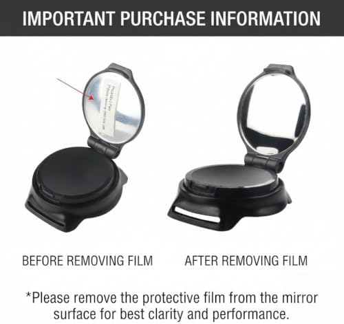 Wrist Mirror for Strider 12 14x 2-in-1 Rocking Bike 2010-2026, 360° Rotating Rear View Mirror with Adjustable Strap