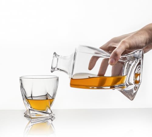 Square 25oz Whiskey Decanter with Glass Stopper